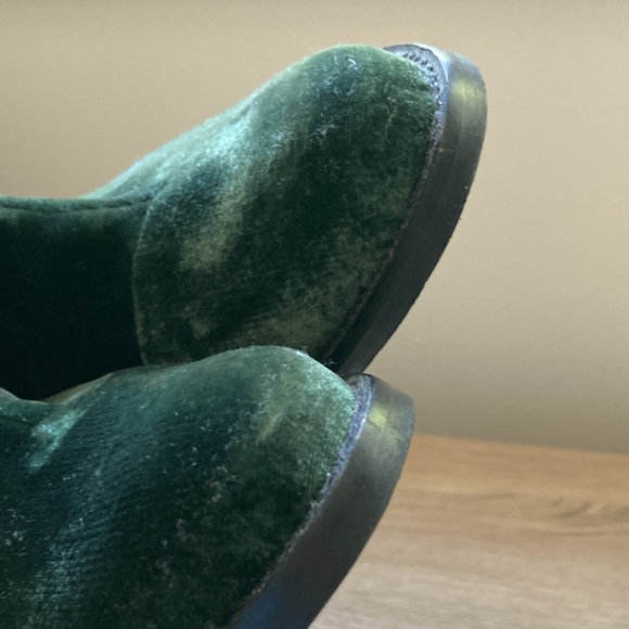 Miista velvet green booties elastic gussets 39 Spain - Picture 5 of 16